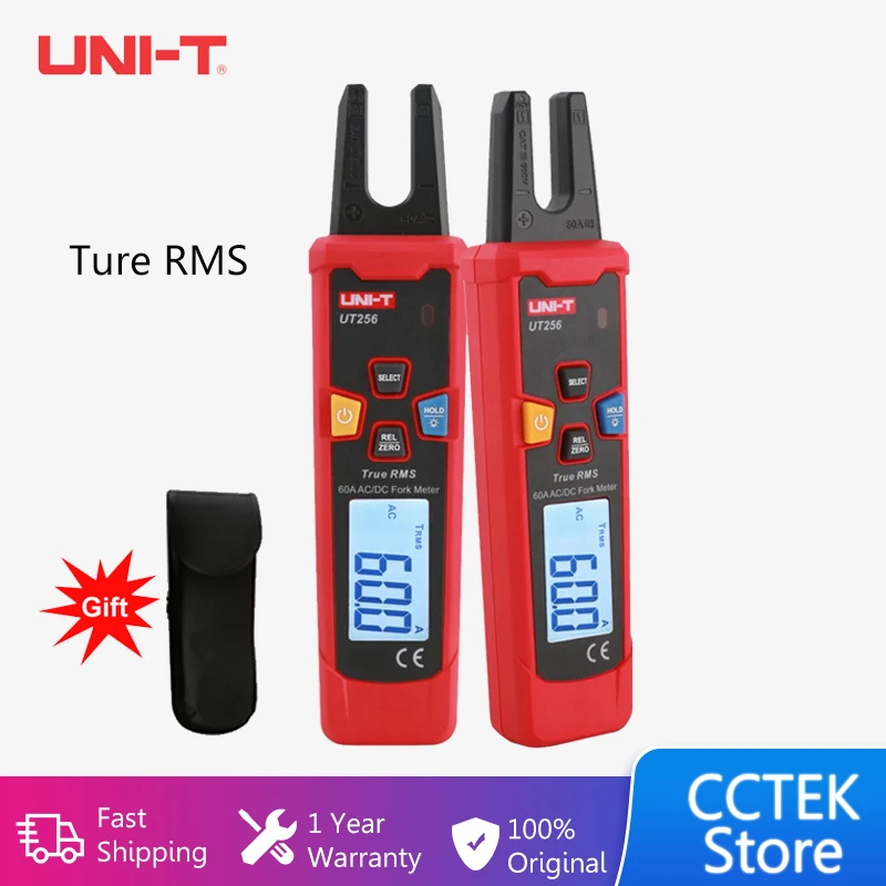 Uni T Ut256 Ac DC 전류 전류계 클램프 미터 후크 전류계 펜치, 전문 전기기사 미니 디지털 테스터, Uni t Ac ...
