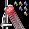 Ultra-Quiet 3 Colors Temperature Sensor Rainfall Top Spray 7 Colors Gradual Changing Square Fixed Showerhead LED Shower Head 2