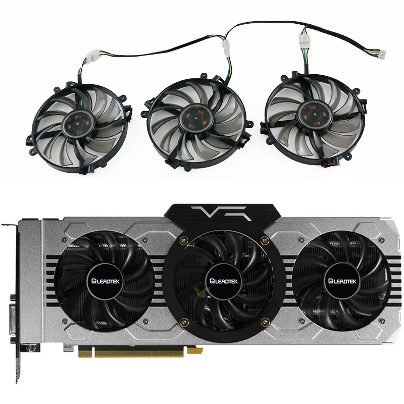 Nuovo 4Pin Pny Leadtek Manli Gtx 1070Ti 1080 Ventola Della Scheda Grafica Fd7010H12D Per Gtx 1070Ti 1080 Ventola Di Raffreddamento Della Scheda Grafic