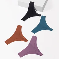 Poblador 10 pièces/ensemble culottes pour femmes mode Simple sous-vêtements sans couture tongs respirantes Lingerie Sexy confortable Sport g-strings 3