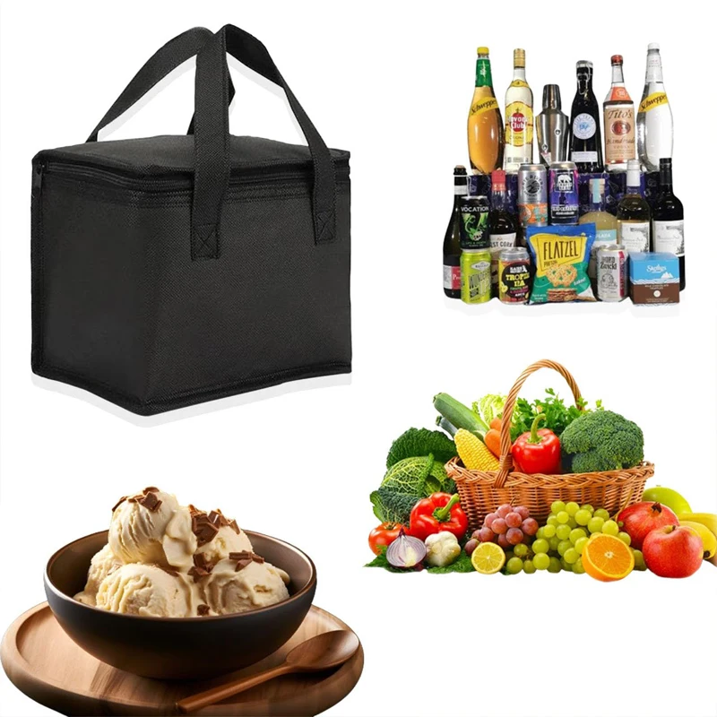 Portable Insulated Lunch Cooler Bag – Foldable Thermal Tote for Food, Drinks, Beer, Ice... - SKU ICB16782 - UGI Packaging