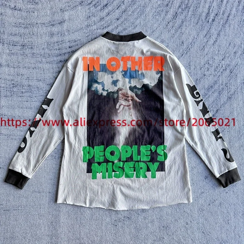 Fiery Lightning Saint Oversized Long Sleeve T-Shirt