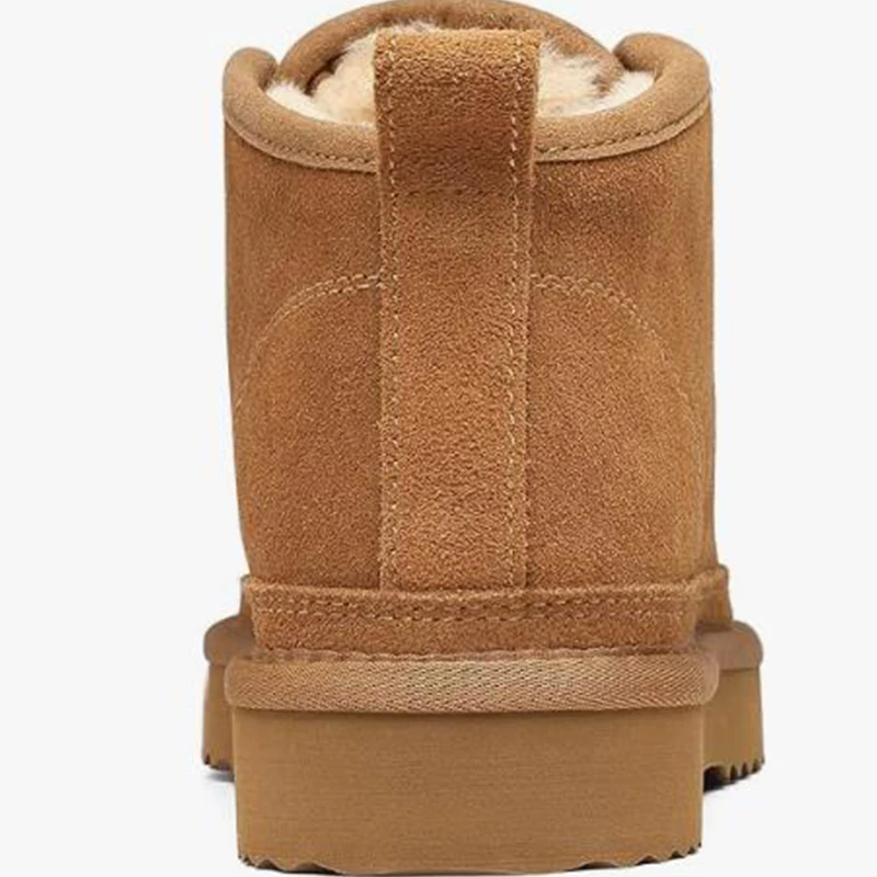 Waterproof Fuzzy Snow Boots Women Ankle Boots