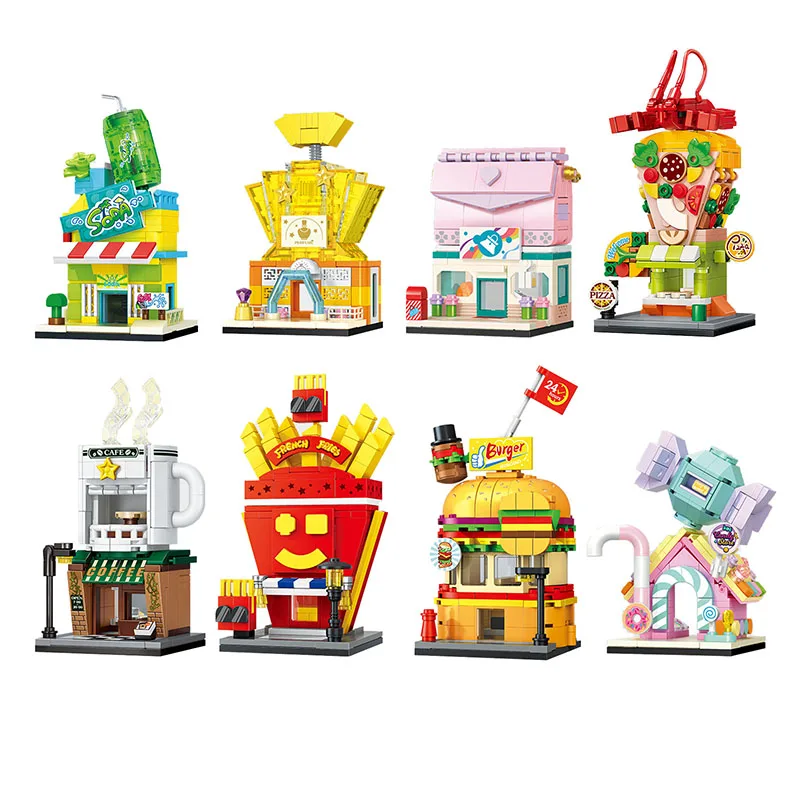 Creative Architecture Street City Friends Burger King Chips House