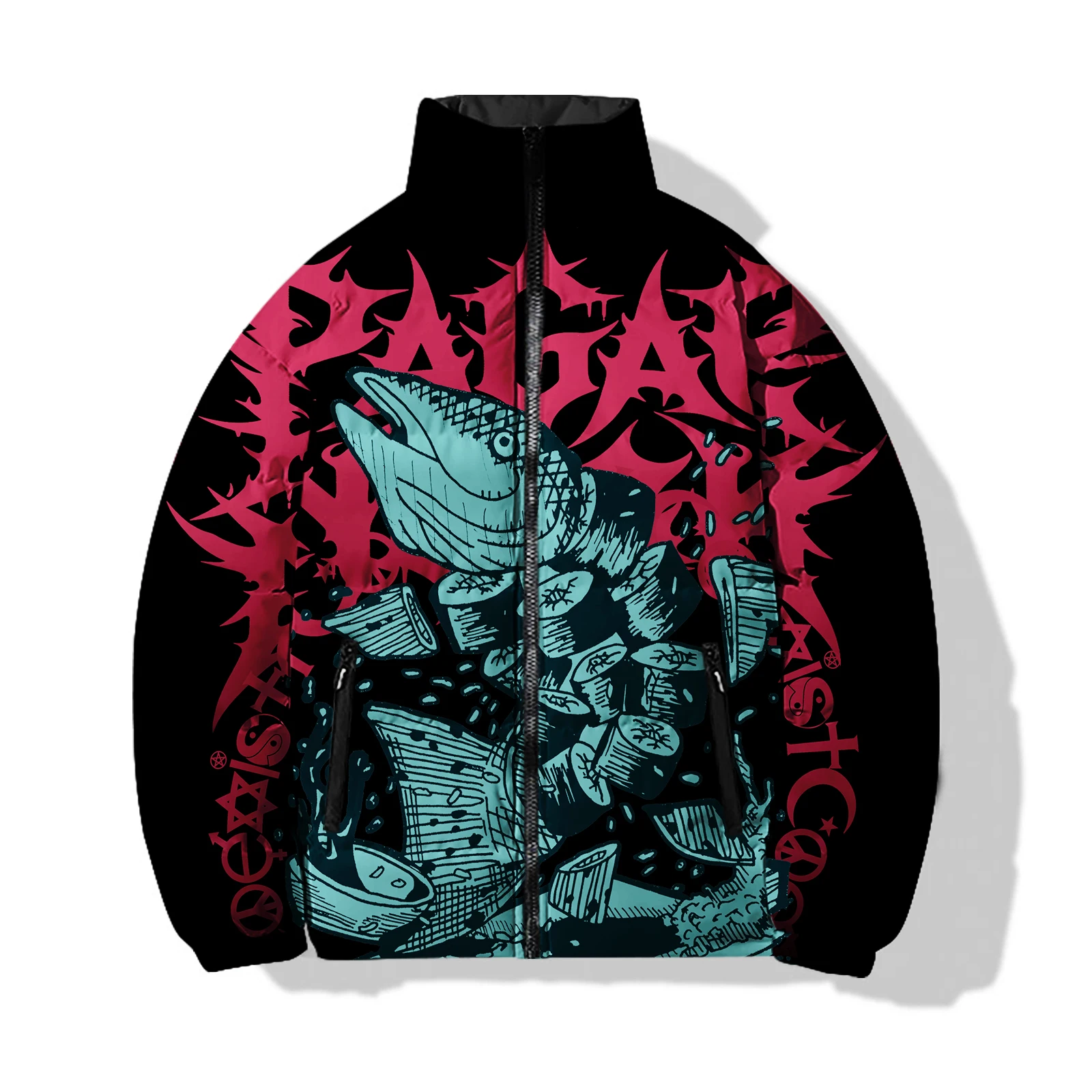 thumbnail image 1 of Lindo abrigo masculino estilo animal parkas gato nuevo en abrigos de plumas moda para hombres chaquetas de invierno geniales de alta calidad para hombres únicas para hombre, 1 of 4