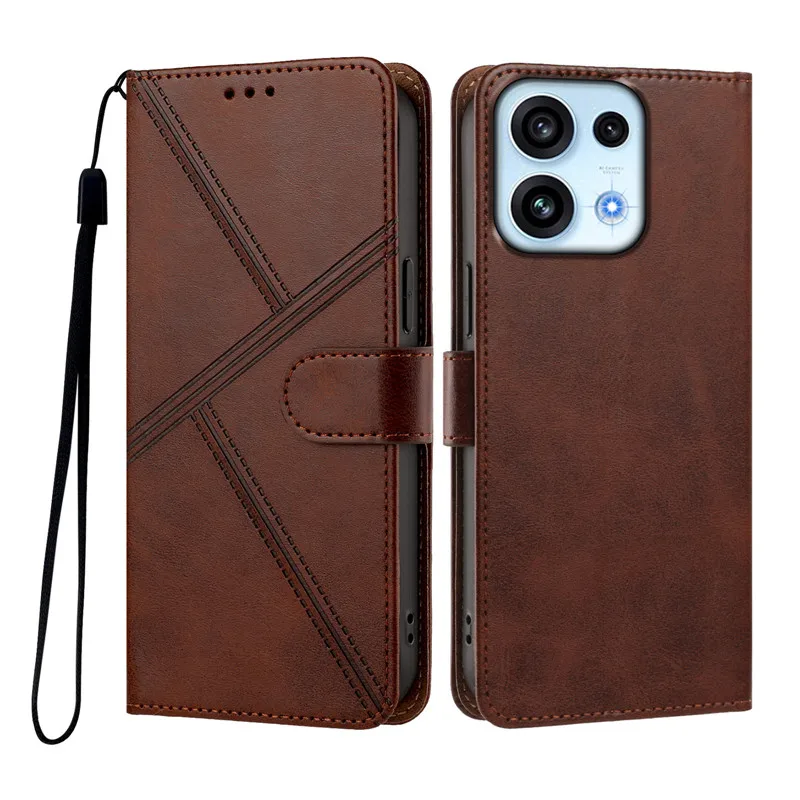 Flip PU Leather Wallet Case with Magnetic Stand and Cover