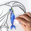 Transparent Painting practice Template Non toxic and washable Reusable Face Paint Exercise board for Body Art Painting Halloween 6