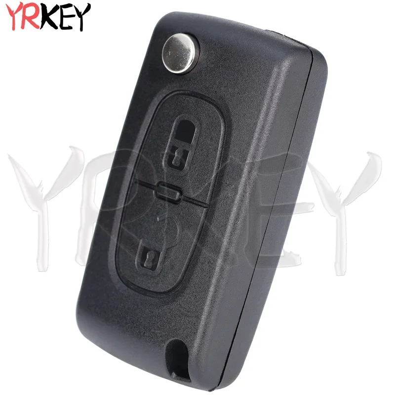 YRKEY Remote Key Case For Peugeot 207 307 308 407 607 807 For Citroen C2 C3 C4 C5 C6 Key Shell CE0523 CE0536 HU83/VA2 2/3 Button