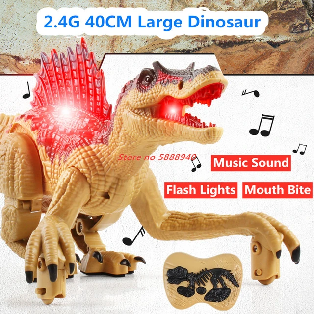 Jouet dinosaure RC 40CM 2.4G, Flash Swing Dragon rugissant, musique de  marche, télécommande électrique, Robot Animal, cadeau d'anniversaire RTF  pour enfants garçons - AliExpress