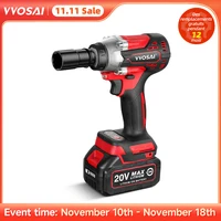VVOSAI MT-Series 340N.m Electric Impact Wrench 20V Brushless Wrench Socket Li-ion Battery Hand Drill Installation Power Tools 1
