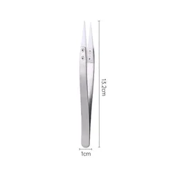 High - Precision Heat - Resistant Ceramic Tipped Stainless Steel Tweezers - Straight