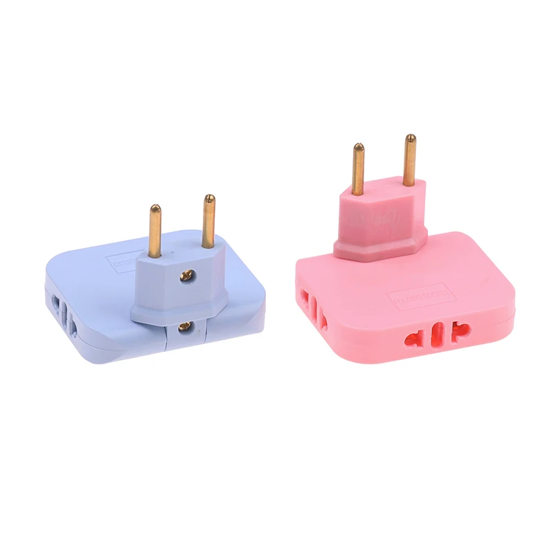 EU Plug Rotatable Socket Converter One In Three 180 Degree Extension Plug Converter Socket EU Electrical Adapter Accessories images - 6