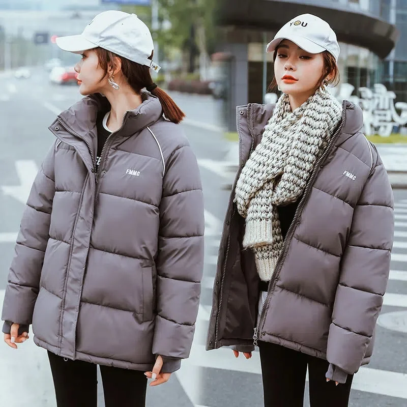 Giacca Invernale Donna 2023 Nuova Moda Coreana Solido Oversize Addensare Parka Caldo Donna Vintage Casual Cappotti Puffer Parka Outwear