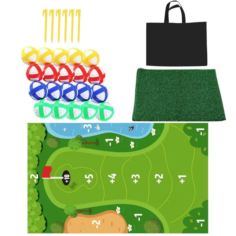 

Chipping Game Stick Chip Game Outdoor Golf Practice Mats Soft Chipping Mats Chip N Stick Golf Game Golf Training Mat For Offices
