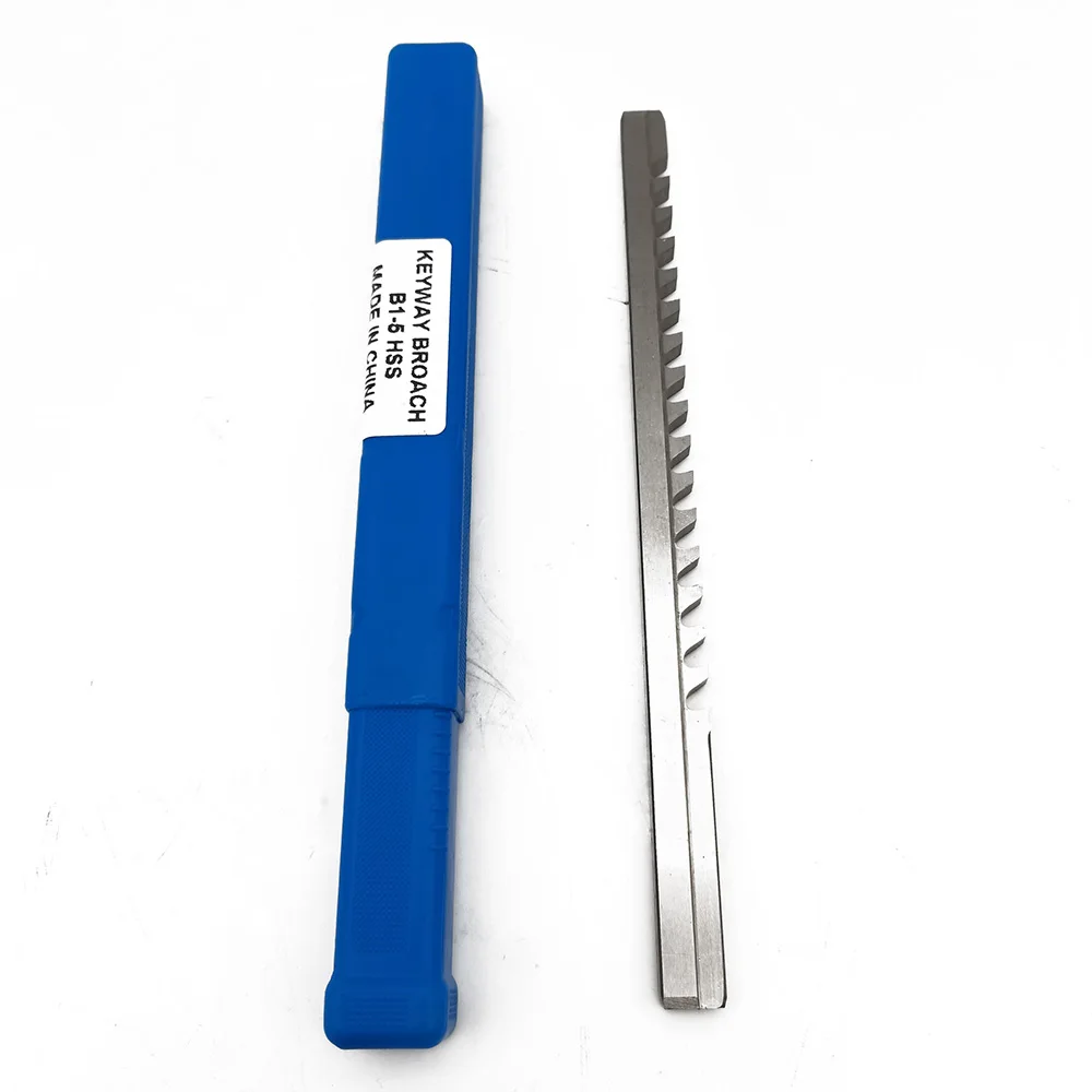B1-5mm Push-Type Keyway Broach Metric Size HSS Keyway Cutting Tool knife for CNC Router Metalworking