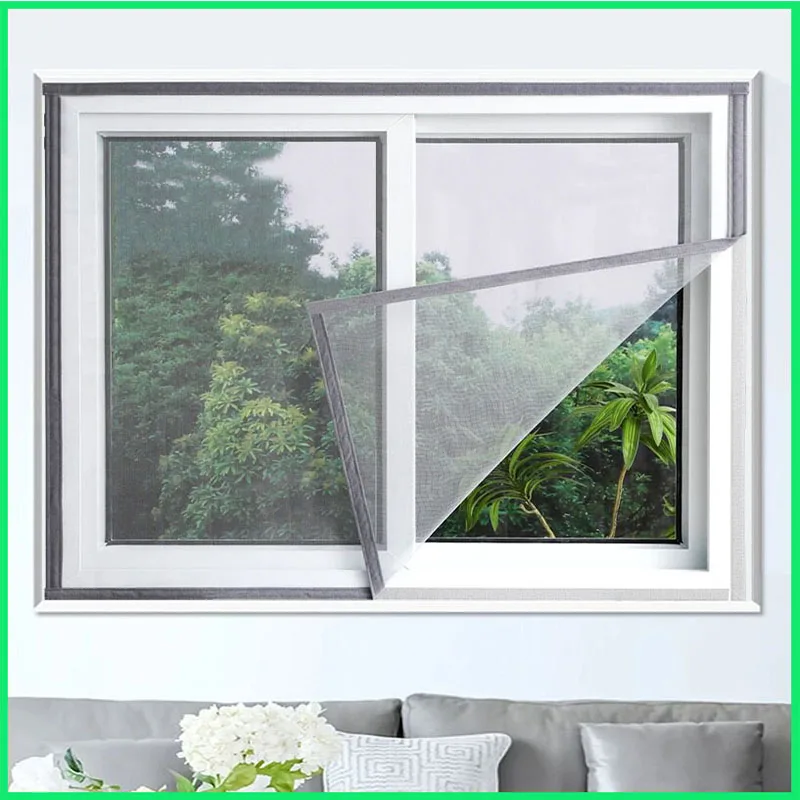 Futaoyyt Insect Mosquito Nets for Window Screen Mesh Custom Size Tulle Invisible grey Fiberglass Against Mosquitoes and Flies