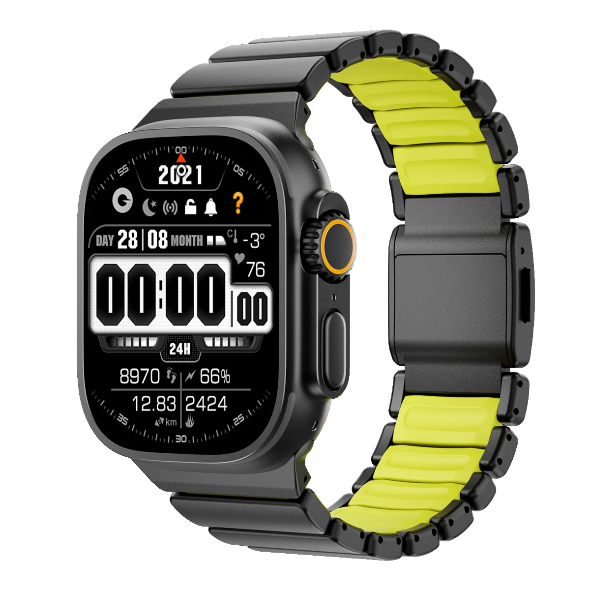 Titanium Silicone Magnetic Strap for Apple Watch Ultra 3/2 49mm thumbnail 4