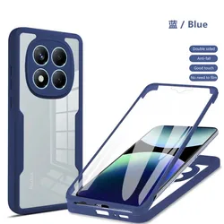 Ultimate 360° Full Cover Shockproof Clear Protection Case - Redmi Note 13 Pro+ (Blue)