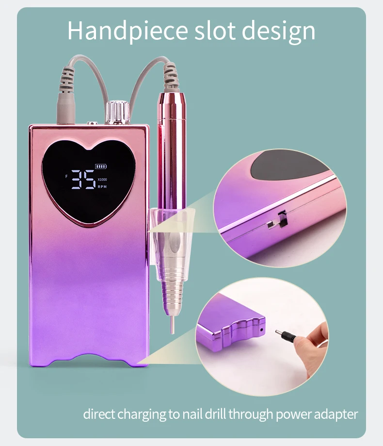 New Brushless Nail drill 2024 Cordless Portable Suppliers Electric Drill Pen 6 Bits 85W Nail Drill Machine 4