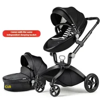 Hotmom-Poussette paysage haute, peut s'asseoir et s'allonger, pliante, légère, britannique, bidirectionnelle, adaptée aux 0-4 ans 2