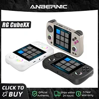 Console de jeu rétro portable Anbernic RG CubeXX, écran IPS de 3,95 pouces, système Linux 64 bits avec éclairage de joystick RGB, prise en charge HDMI 1