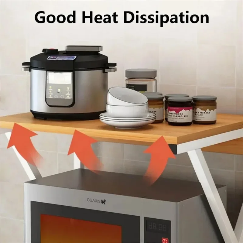 Kitchen Storage Rack Kitchen Organizer Rack 1 pc Kitchen Shelf Countertop Storage Rack Double-Layer Oven Microwave Oven Shelf Desktop Storage Rack