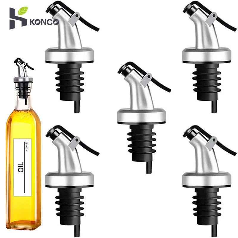 123PCSOilBottleStopperVinegarBottlePlugSpoutLeakproofNozzle