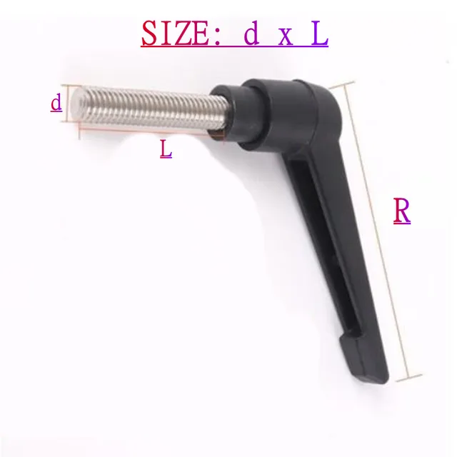 M6 X 25mm Threaded Adjustable Knob / Clamping Lever - For Machinery & Fixtures (Generic)