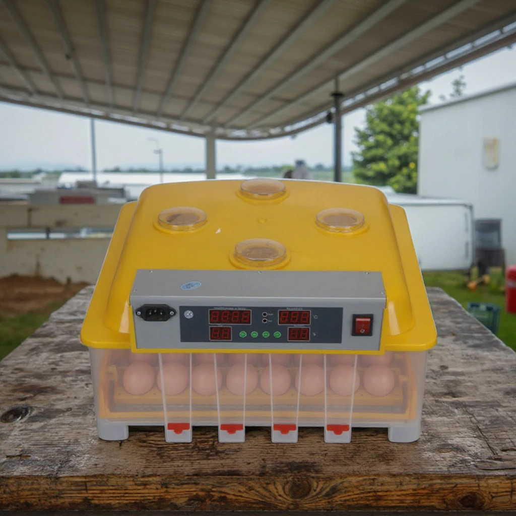 Factory Price 56 Eggs Double Electricity Egg Incubator Power Incubator With Humidity Display For Home And Farm
