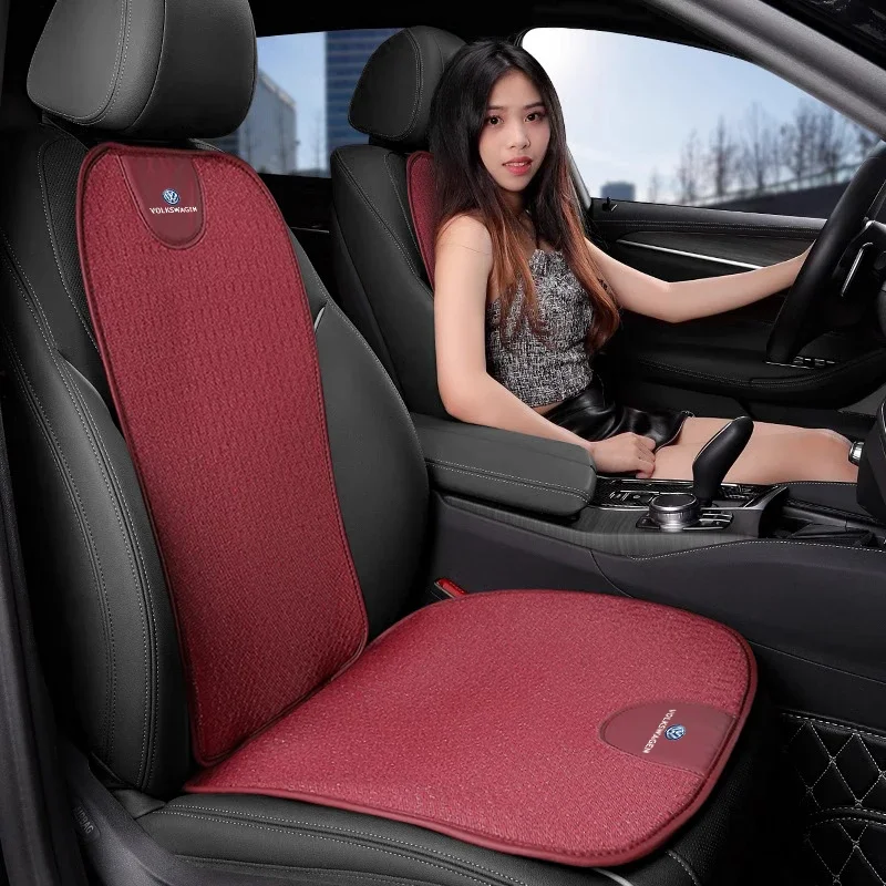 허브캡 자동차 아이스 실크 시트 쿠션 통기성 보호 패드 폭스바겐 VW R라인 R 골프 아테온 제타 T-ROC 아틀라스용 자동차 인테리어