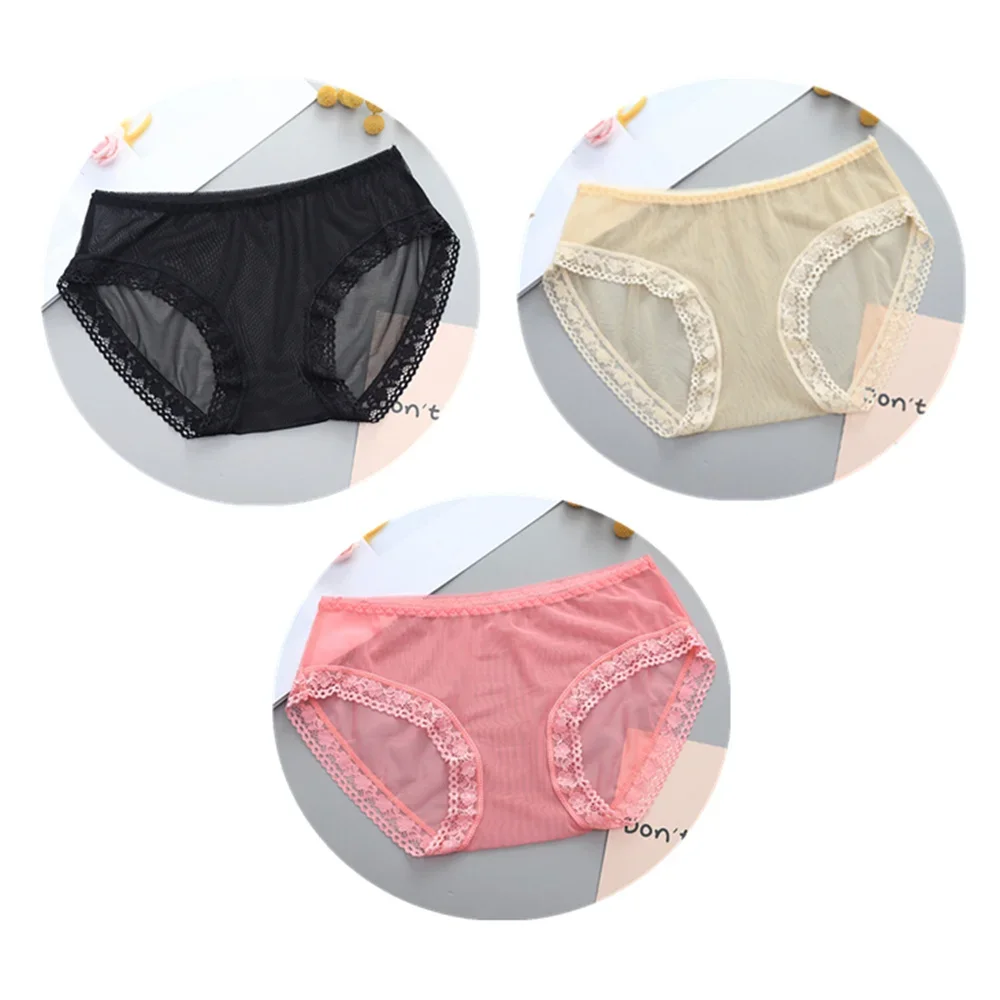 3 قطع رقيقة جدا الدانتيل شبكة ملخصات النساء منخفضة...