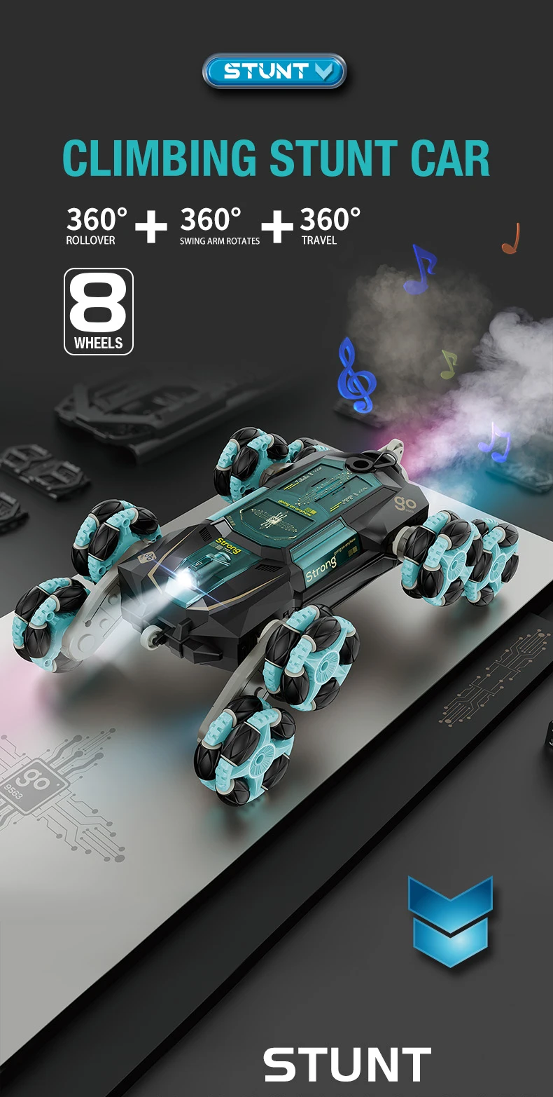Stunt car features and modes