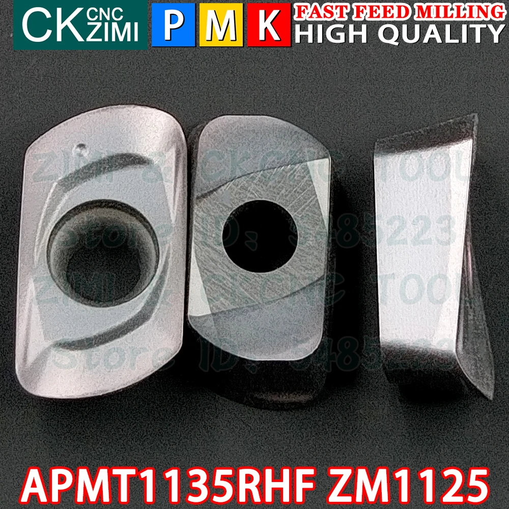 

APMT1135RHF ZM1125 APMT 1135 RHF Carbide Inserts Fast Feed Milling Inserts Tools CNC Metal lathe Indexable milling cutter Tools