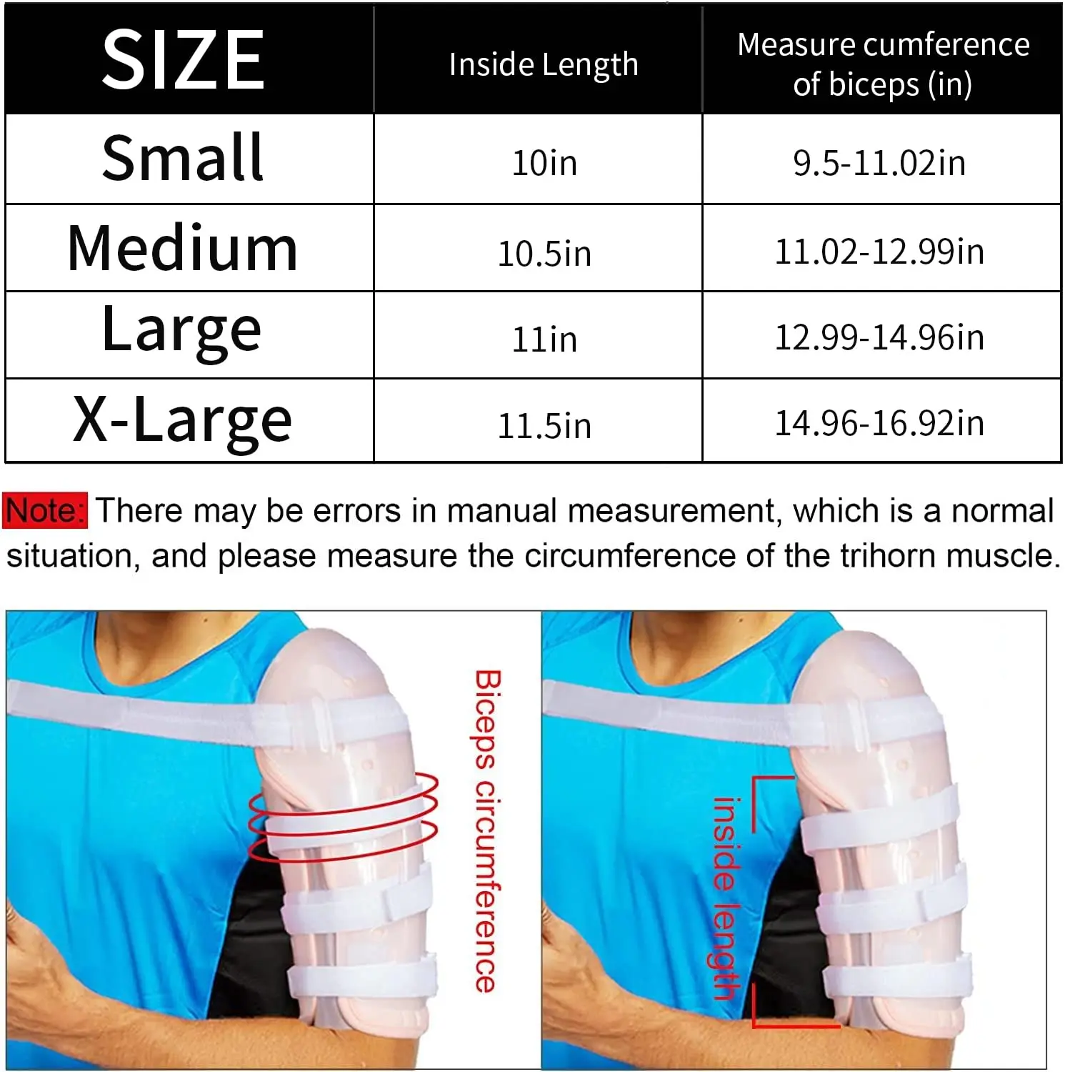 GHORTHOUD Humeral Fracture Brace Humerus Splint Arm Orthosis Shoulder Support for Broken Upper Arm Shoulder Bicep Adjustable 5