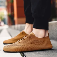 MAEDEF Men Shoes Mesh Breathable House Bedroom Slippers Thin Bottom Light Comfortable Solid Color Flat Shoes Casual Walking Shoe - Image 3