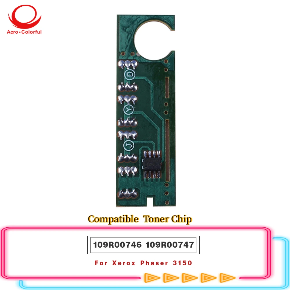 

109R00746 109R00747 Compatible Toner Chip For Xerox Phaser 3150 laser Printer Cartridge 3.5K 5K