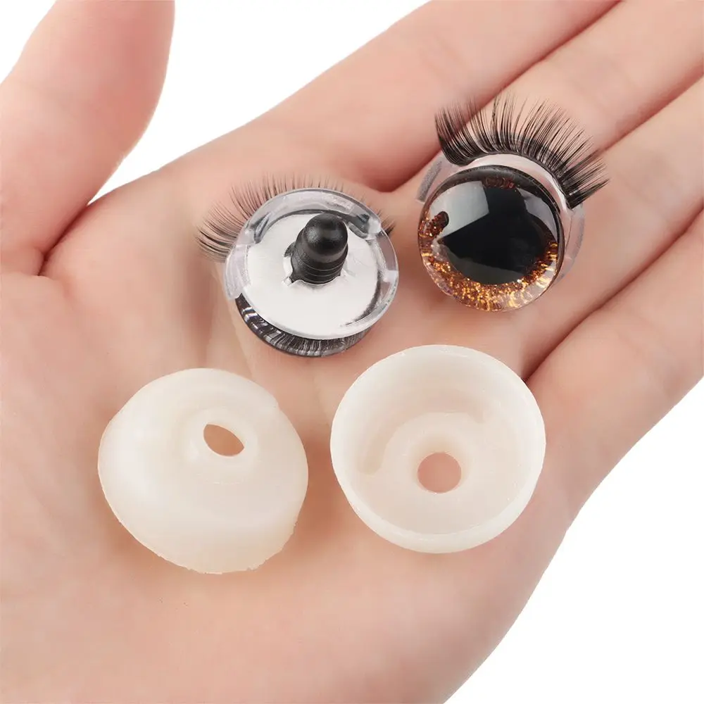 20sets 20mm 3d Eyes Safety Eyes With Eyelashes-flashing Eyes For Amigurumi  Crochet Stuffed Animal Doll Accessories - Dolls Accessories - AliExpress