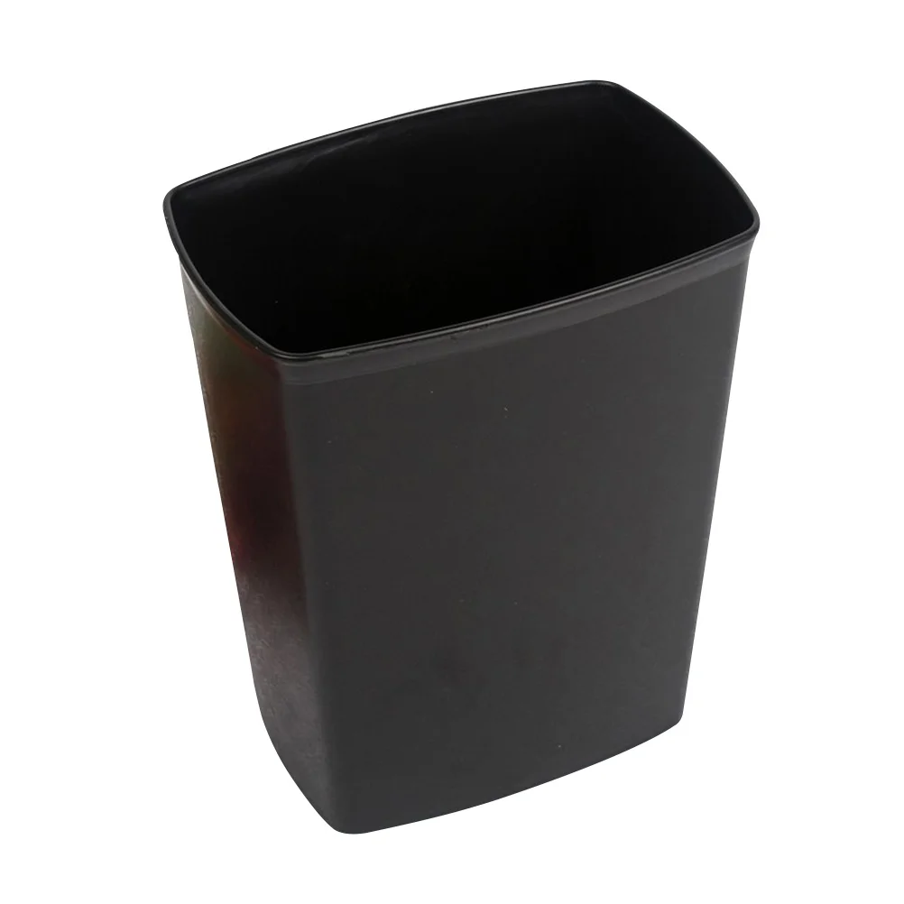 

14L Small Trash Can Slim Garbage Bin Rectangular Waste Bin Kitchen Wastebasket for Home Kitchen Bedroom Black