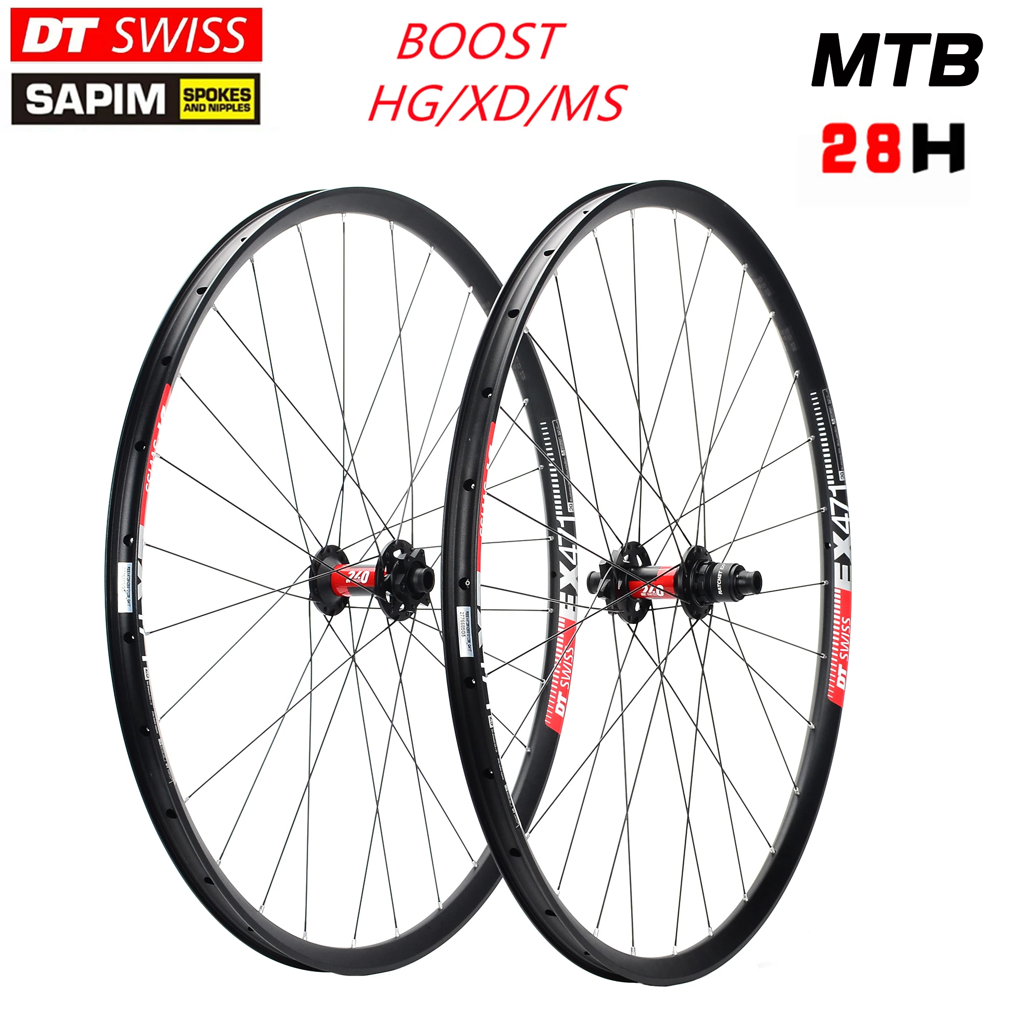 

Dt Swiss 240EXP Wheel Dt Swiss 471 Aluminum rim 110x15mm 148x12mm 27.5 29er Xc Mountain bike Tubeless Wheel