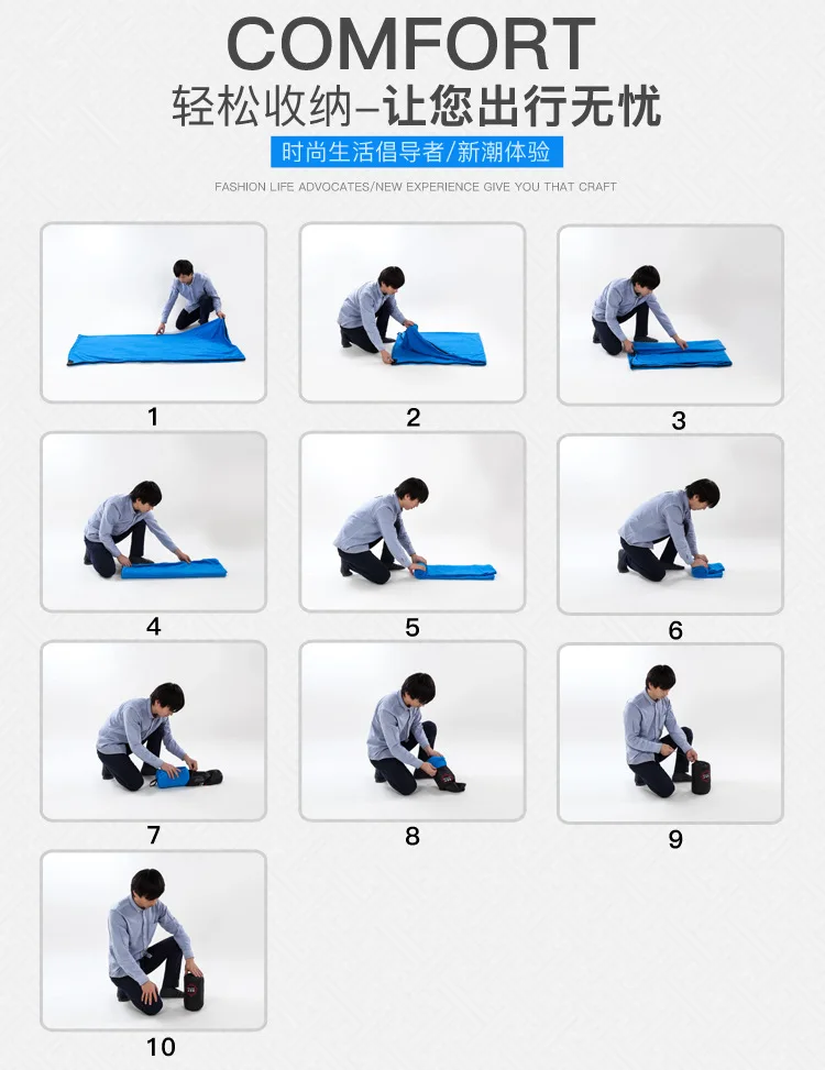 Description Picture 6 of itemPortable Ultra-light Polar Fleece Sleeping Bag Outdoor Camping Tent Bed Travel Warm Sleeping Bag Liner Camping Sport Accessories