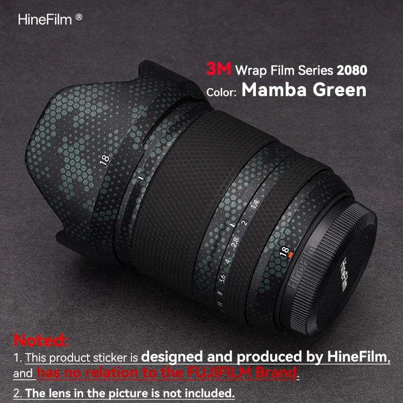후지필름 XF18 F1.4 렌즈용 하인필름 스킨, 18 1.4 랩 커버, 후지필름 XF18mm F1.4 R LM WR 렌즈 스티커, XF18F1.4 스킨