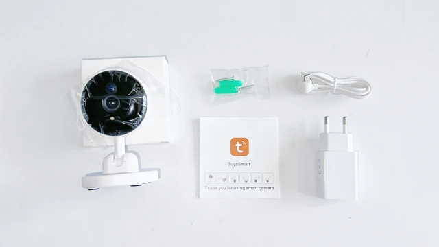 Tuya – caméra de sécurité intérieure intelligente 3MP, pour babyphone, détection de mouvement, Audio bidirectionnel, Vision nocturne, stockage en nuage 4