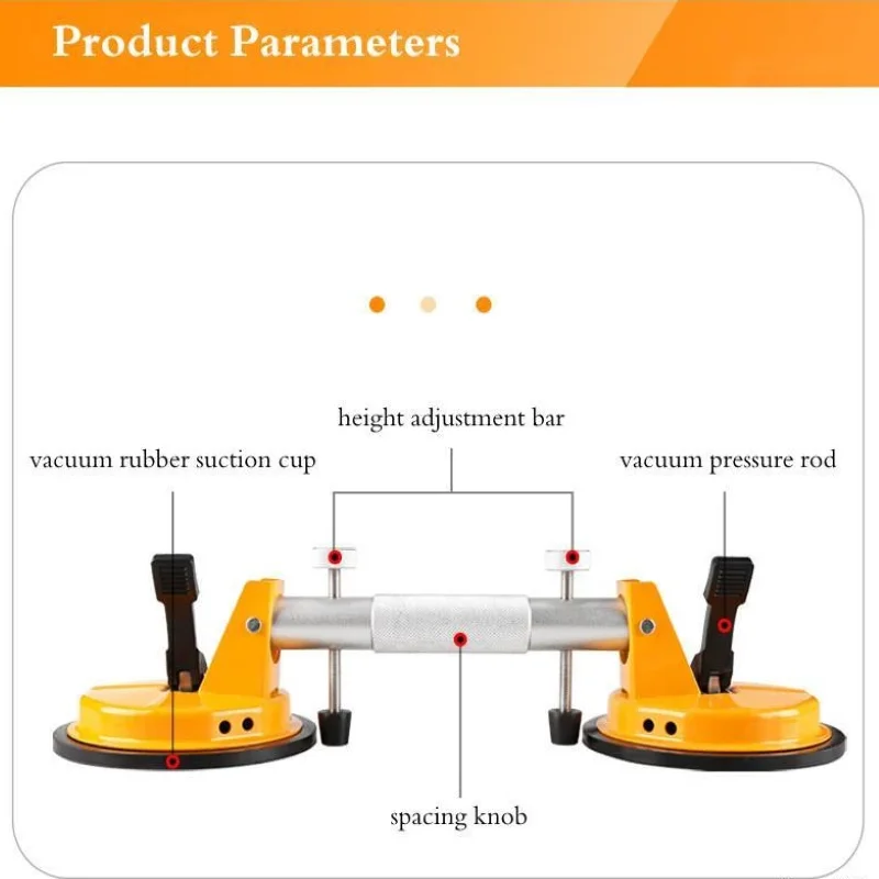 Élévateur à ventouse en verre, outil fixe à une seule griffe en