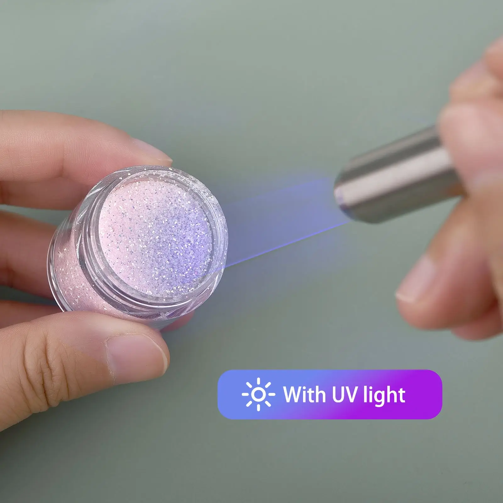 5/10g UV Light-Changing Glitter Powder DIY Resin Pigments Nail Art Dye UV Sensitive Color Temperature Changing Powder