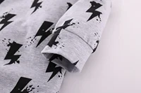 Baby Boy Girl Rompers Long Sleeve Cotton Baby Boy Clothes Lightning Print Fashion Infant Clothing Jumpsuit Autumn 4