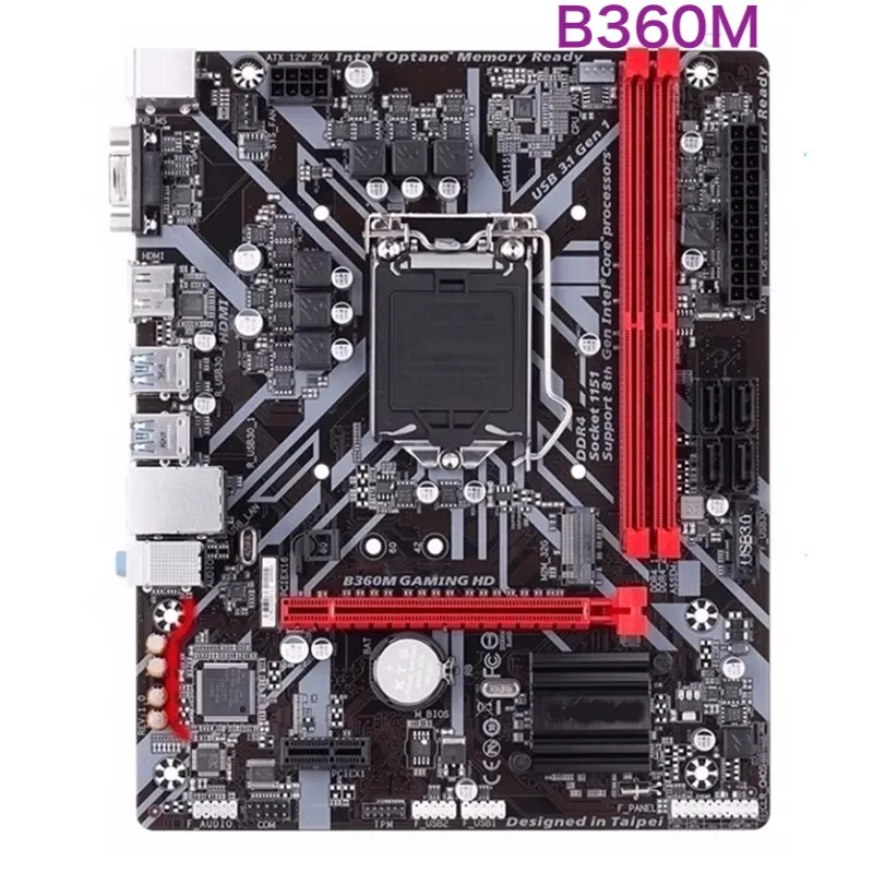 

Материнская плата для Gigabyte B360M GAMING HD LGA 1151 DDR4 Micro ATX, материнская плата 100% протестирована, ОК, Полная работа
