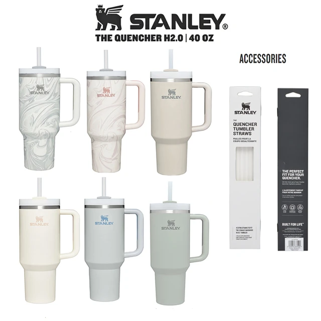 Stanley Quencher H2.0 FlowState Tumbler 40oz Insulated Thermal Coffee Cup  Stainless Steel Travel Mug Large Capacity with Straw - AliExpress