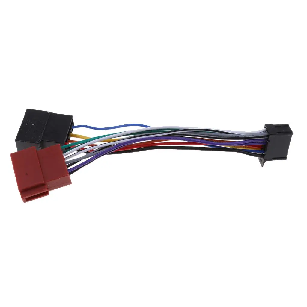 

Car Wiring Car ISO Harness Head Cable for 16-Pin ISO (Female) Stereo Radio Wire Adapter Plug Wiring Connector Cable