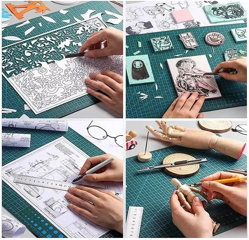 Cutting Mat A3 A4 A5 PVC For Workbench Patchwork Cut Pad Sewing Manual DIY Knife Engraving Leather
