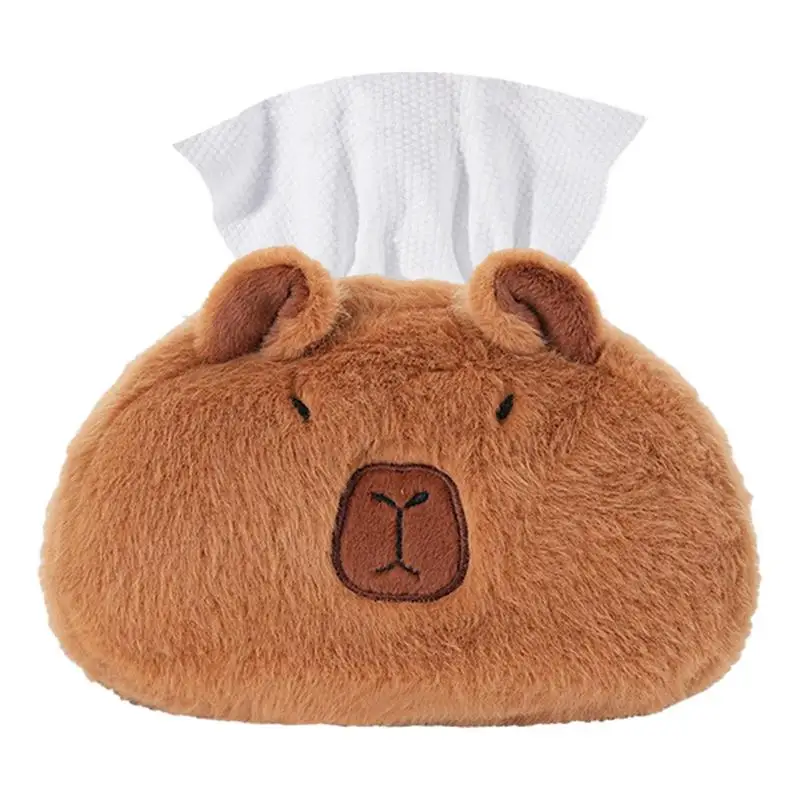 

Cute Cartoon Car Tissue Box Plush Tissue Holder Creative Short Plush Tissue Box Auto Toys Interior Decoration